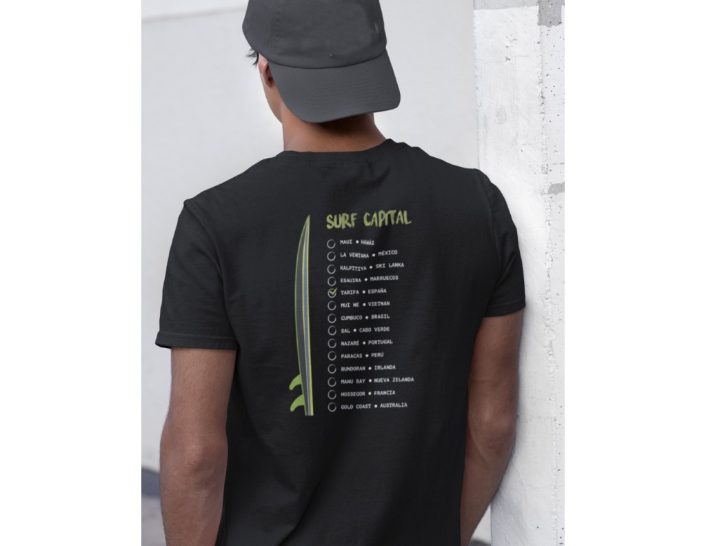 Permanecer Antecedente infinito Comprar online Camiseta Hombre Surf Capital Salitre Tarifa